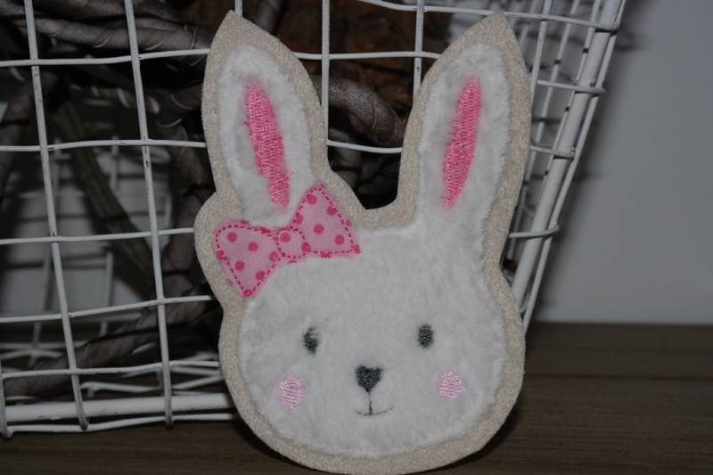 Applikation Hasenkopf Dame, Aufnäher, Flicken Applikation Hasenkopf Dame, Aufnäher, Flicken von Lummpitz