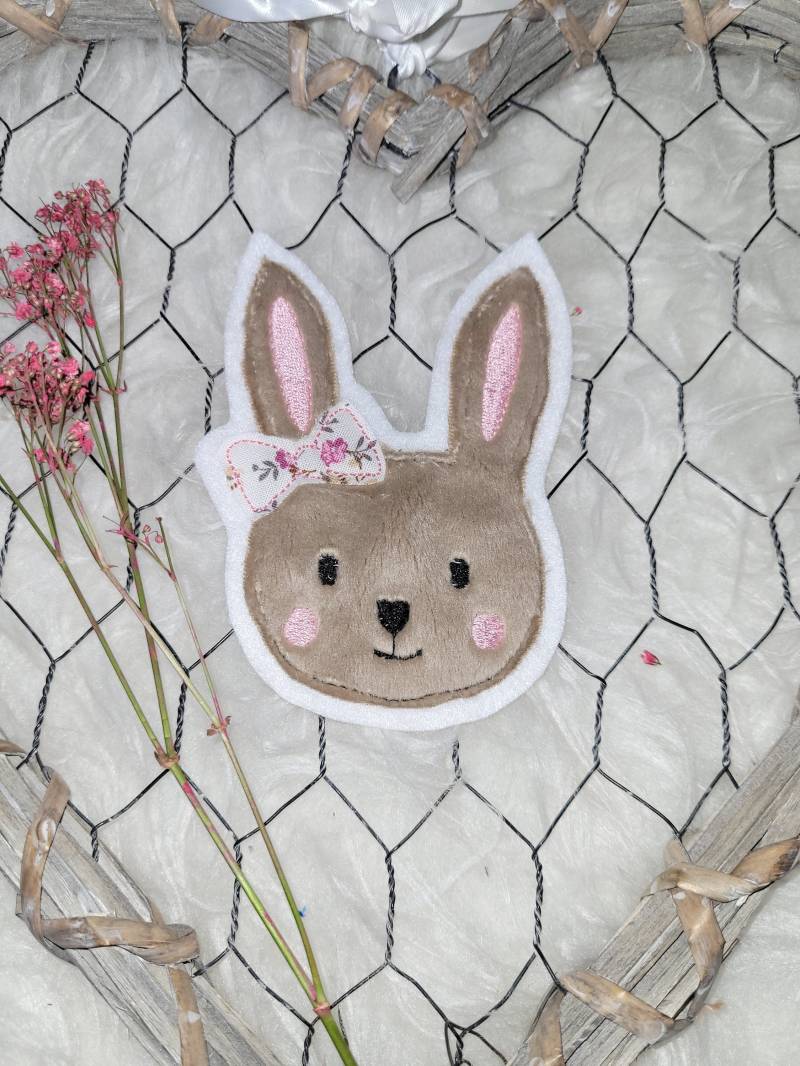 Applikation Hasenkopf Dame, Aufnäher, Flicken Applikation Hasenkopf Dame, Aufnäher, Flicken von Lummpitz