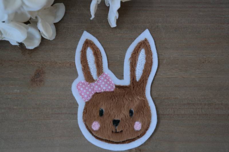 Applikation Hasenkopf Dame, Aufnäher, Flicken Applikation Hasenkopf Dame, Aufnäher, Flicken von Lummpitz