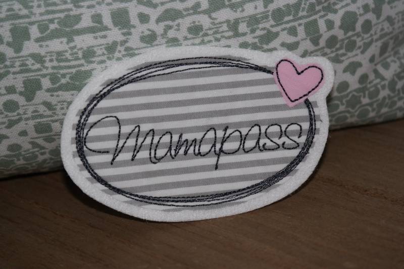 Applikation Mutterpass, Mamapass Applikation Mutterpass, Mamapass von Lummpitz