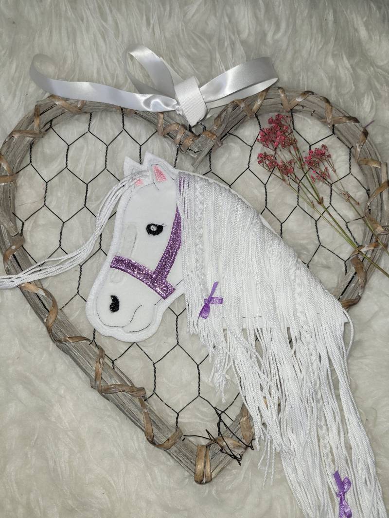 Applikation Pferdekopf, Wollmähne, Halfter Applikation Pferdekopf, Wollmähne, Halfter von Lummpitz