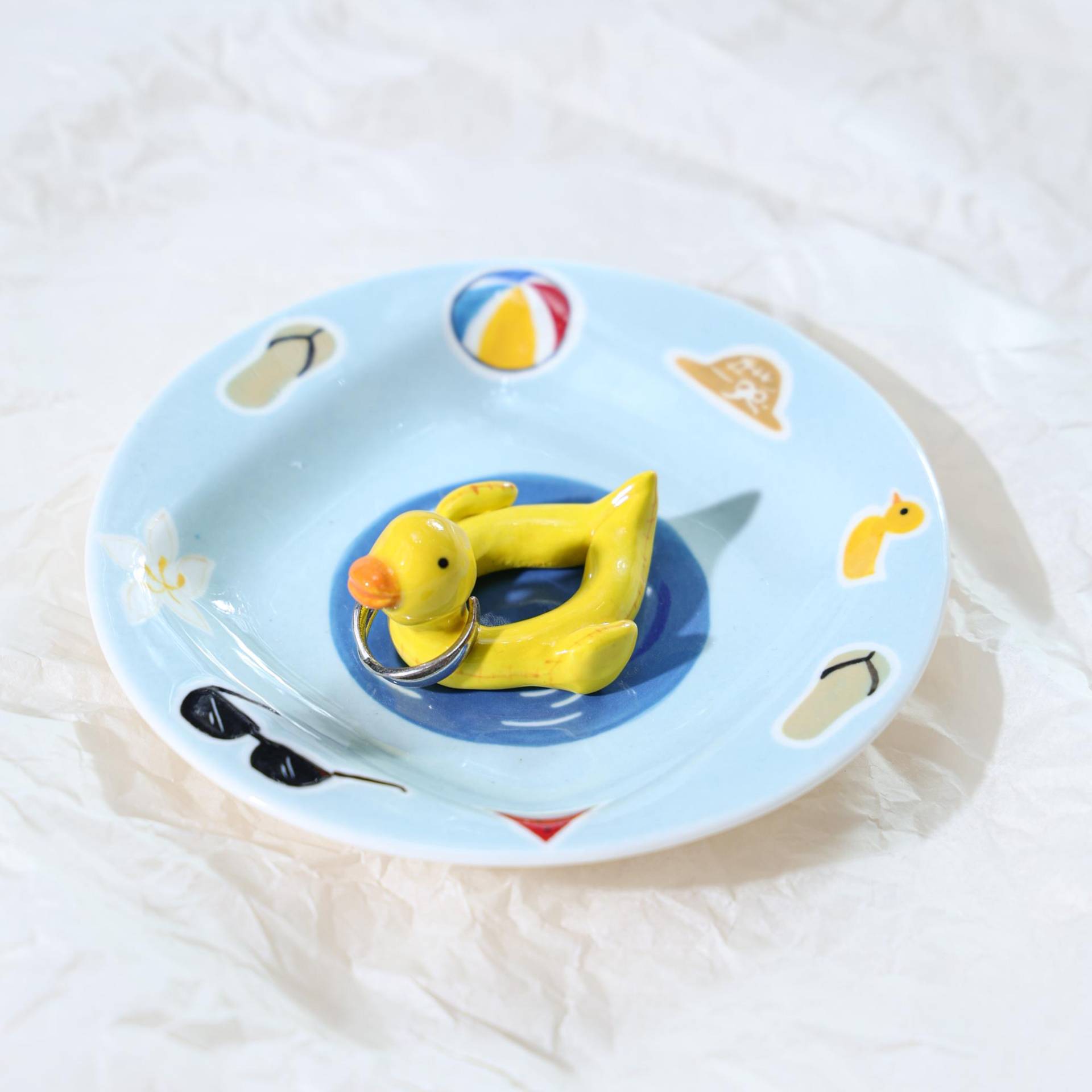 Ente Ring Teller Niedlichen Sommer Floatie Schmuck Halter Strand Dekor Handgemachte Keramik Tablett Geschenk Für Sie Spaß Am Pool Ente Ring Teller Niedlichen Sommer Floatie Schmuck Halter Strand Dekor Handgemachte Keramik Tablett Geschenk Für Sie Spaß Am Pool von LumoCeramics