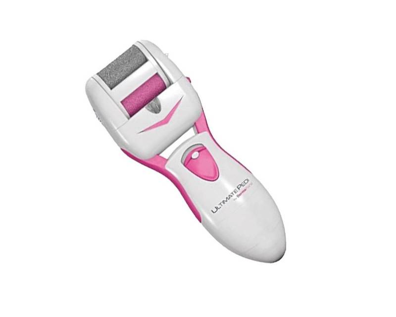 Luna24 simply great ideas... Elektrischer Hornhautentferner Hornhautentferner Batteriebetrieben pink incl. LED Licht und 2 Rollen von Luna24 simply great ideas...