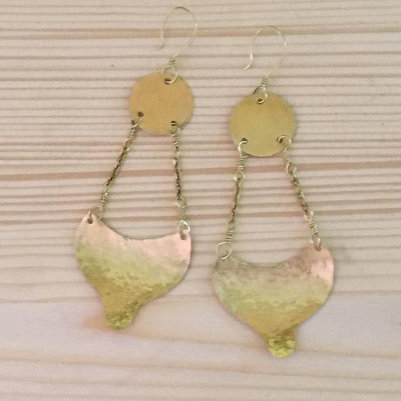 Messing Ohrringe Kalt Geschmiedet Handgefertigte Handgefertigter Schmuck Bauchtanz Geschenk Für Sie Messing Ohrringe Kalt Geschmiedet Handgefertigte Handgefertigter Schmuck Bauchtanz Geschenk Für Sie von LunaDancing