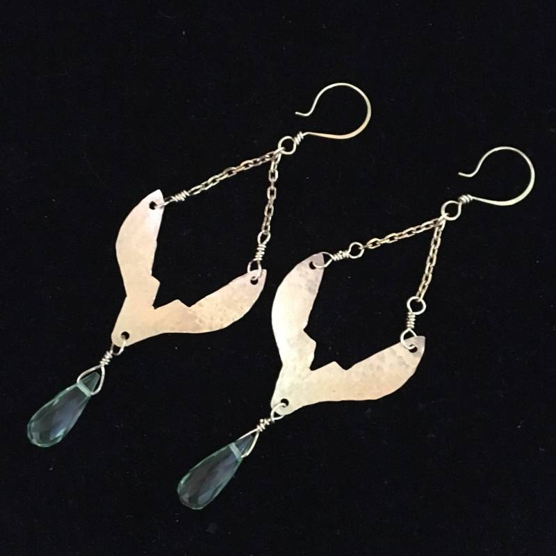 Messing Ohrringe Mit Facettierten Glas Handgemachte Kalt Geschmiedet Schmuck Geschenk Für Sie Messing Ohrringe Mit Facettierten Glas Handgemachte Kalt Geschmiedet Schmuck Geschenk Für Sie von LunaDancing