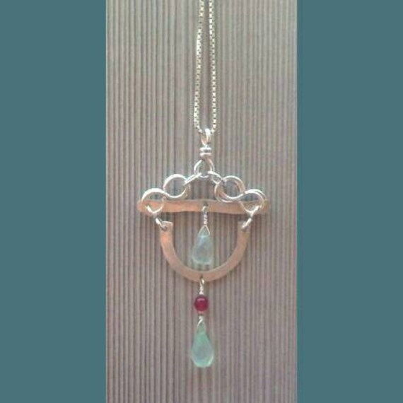 sterling Silber Und Aquamarin Halskette Anhänger Edelstein Schmuck Handgemachte Geschenk Für Sie sterling Silber Und Aquamarin Halskette Anhänger Edelstein Schmuck Handgemachte Geschenk Für Sie von LunaDancing