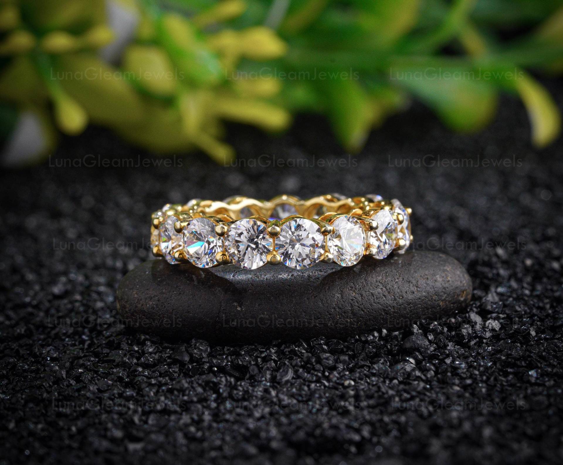 Runde Form Labor Gewachsene Diamant Volle Eternity Band 14K Gold Vorschlag Verlobung Hochzeitsgeschenk Jahrestag Geschenk Für Ihre Frau Runde Form Labor Gewachsene Diamant Volle Eternity Band 14K Gold Vorschlag Verlobung Hochzeitsgeschenk Jahrestag Geschenk Für Ihre Frau von LunaGleamJewels