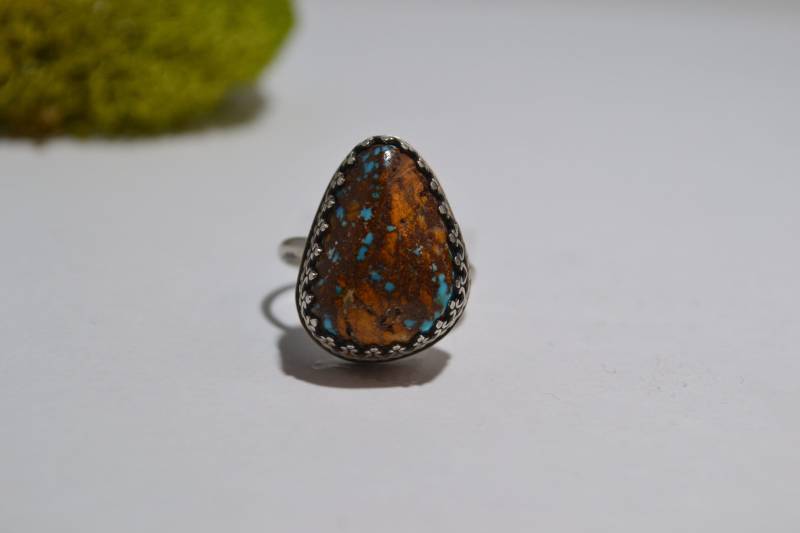 Türkis Und Sterling Silber Ring, Ooak, Damen Größe 7, 5 Türkis Und Sterling Silber Ring, Ooak, Damen Größe 7, 5 von LunaHakuna