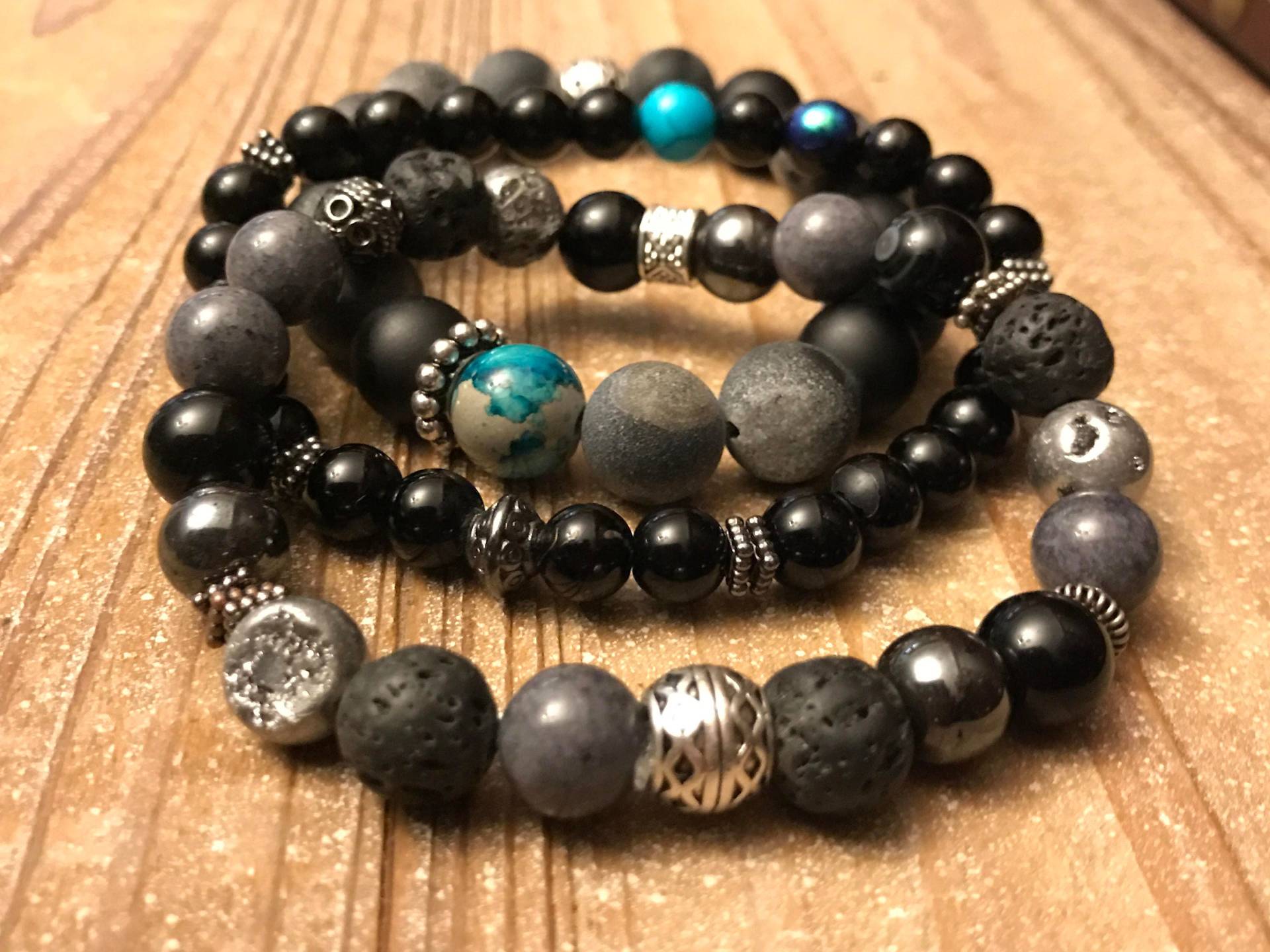 Herrenarmband-Trio Herrenarmband-Trio von LunaLifeDesign