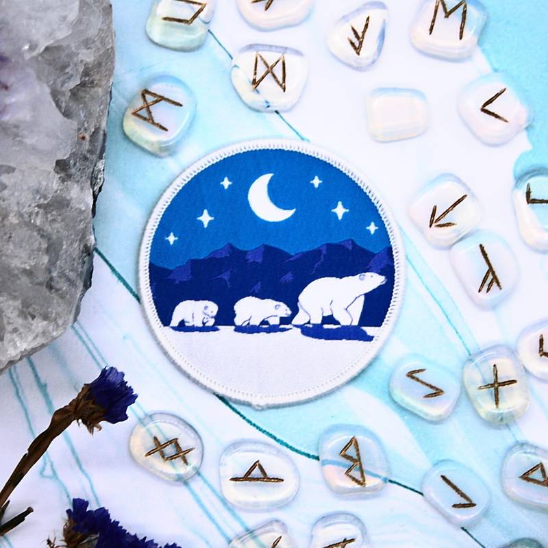 Eisbär Aufnäher - Glow in The Dark Arktis Zubehör Aufbügler Eisbär Aufnäher - Glow in The Dark Arktis Zubehör Aufbügler von LunaLotusUK