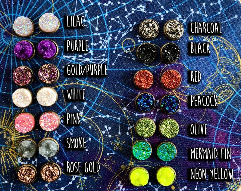 Handgemachte Ohrstecker Aus Druzy Stein Handgemachte Ohrstecker Aus Druzy Stein von LunaLoveByCorinna