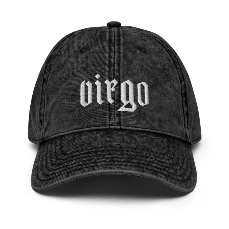 Jungfrau Bestickte Vintage Baseball Mütze - Retro Sternzeichen Dad Cap Astrologie Geschenk von LunaLucida