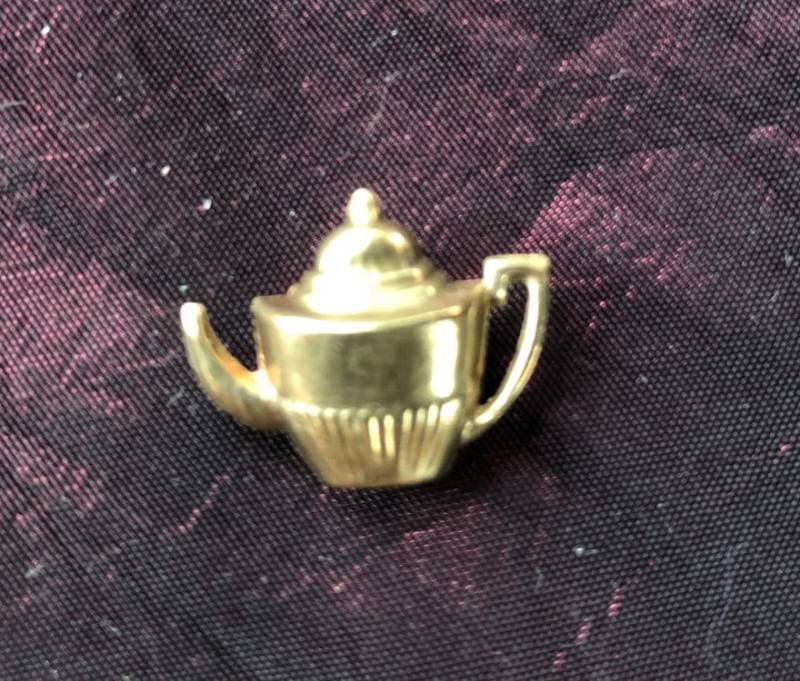 Vintage 9 Karat Gold Teekanne Anhänger, Für Bettelarmband von LunaMoonWitchShop