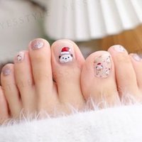 Lunacaca - Christmas Little Hedgehog Toenail Art Sticker 24 pcs von Lunacaca