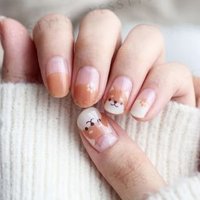 Lunacaca - Shiba Inu Step Nail Art Stickers 24 pcs von Lunacaca