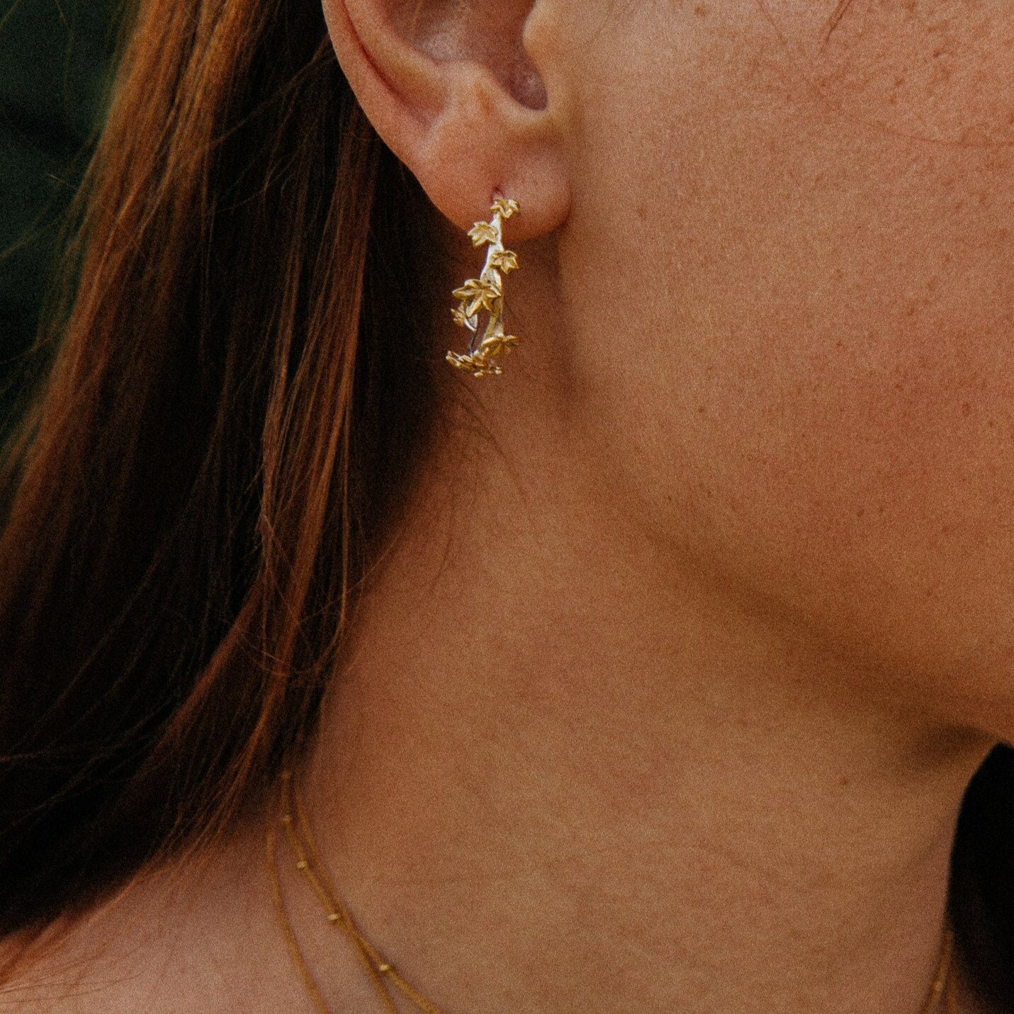 Creolen Ahhorn Blätter Wald Ohrschmuck Creolen Ahhorn Blätter Wald Ohrschmuck von LunaetNoctua