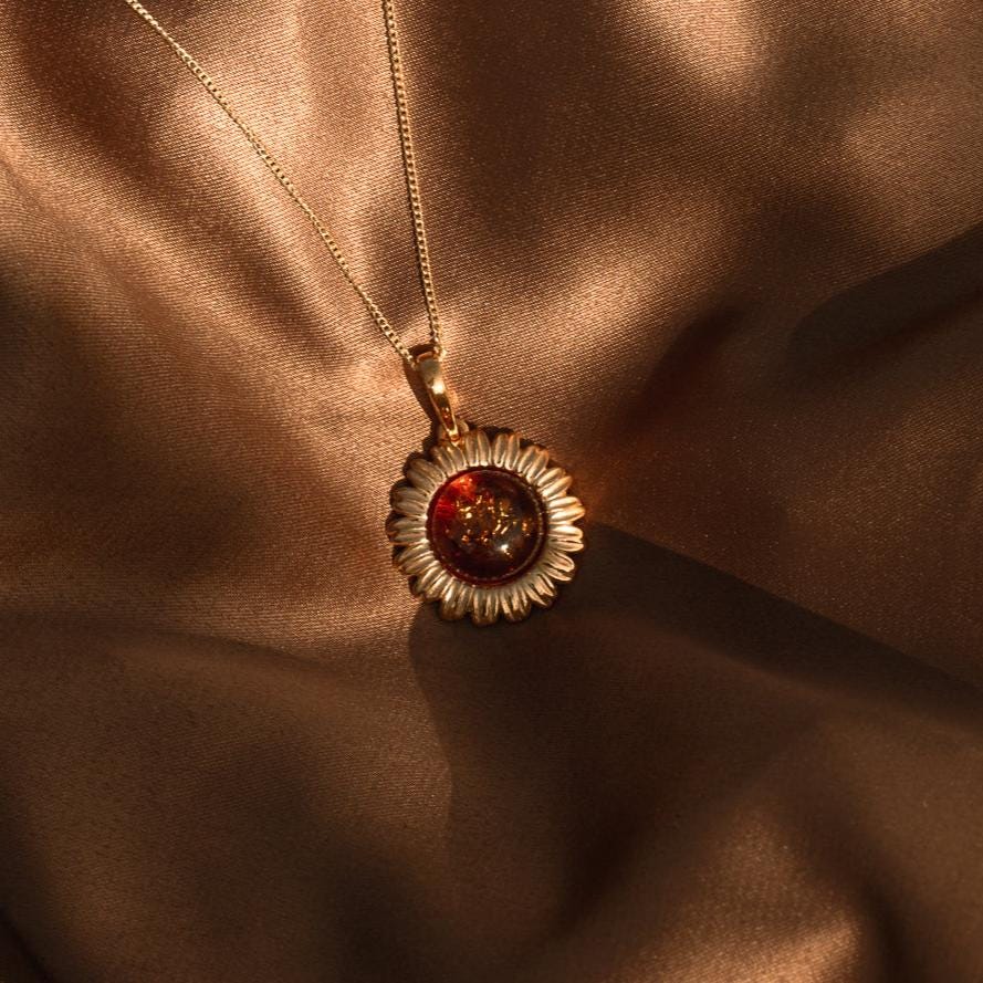 Kette Bernstein-Sonnenblume Kette Bernstein-Sonnenblume von LunaetNoctua