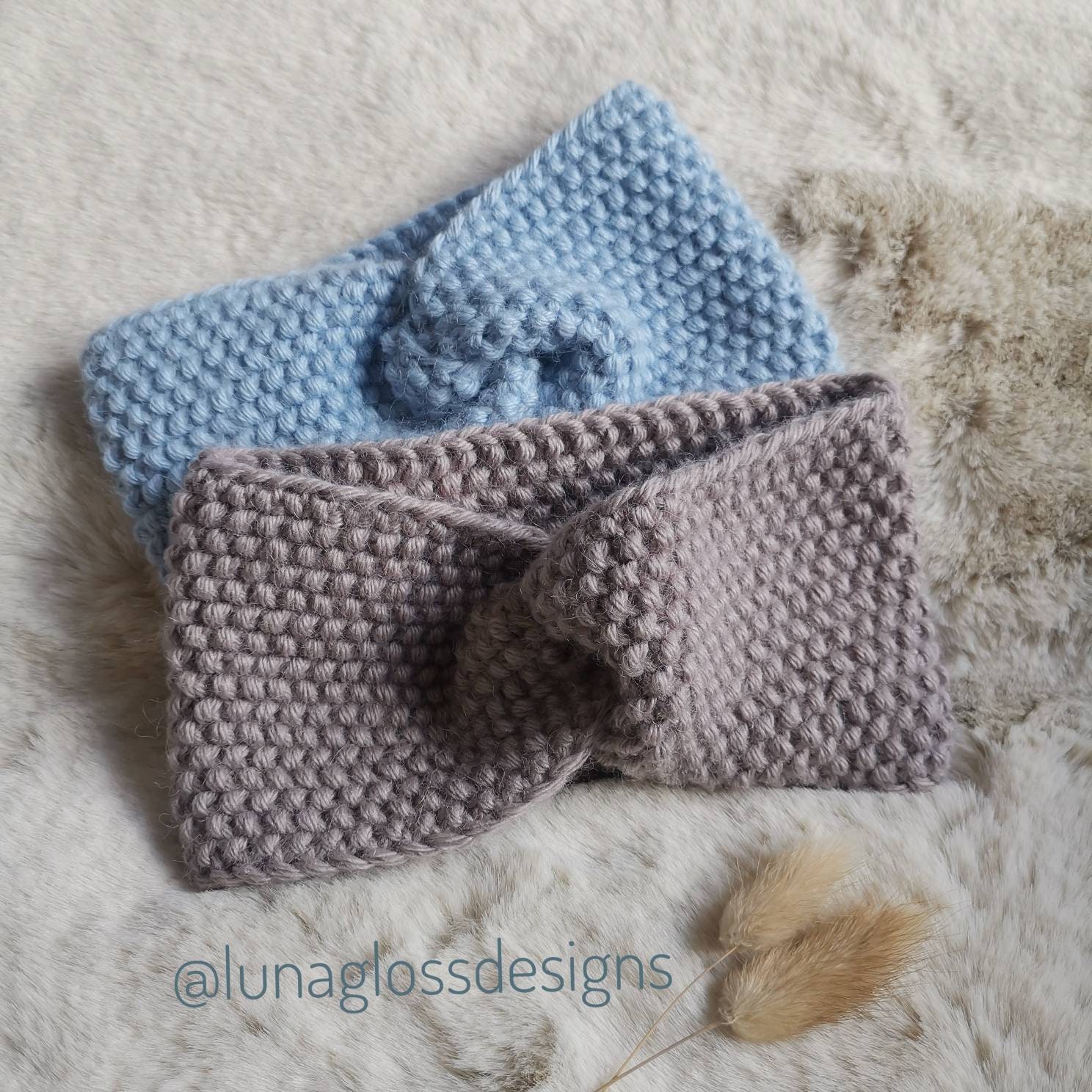 Baby Alpaca Wool Headband/Knitted With A Twist Baby Alpaca Wool Headband/Knitted With A Twist von Lunagloss