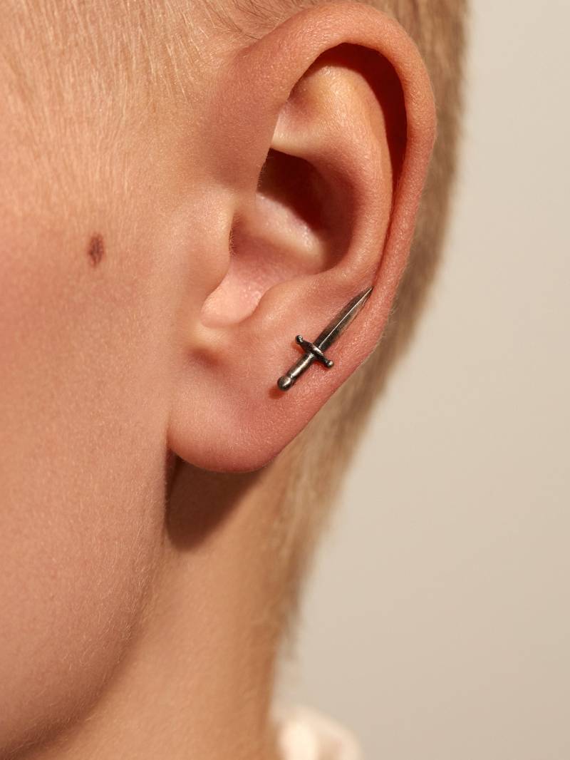 Ohrstecker Mit Kleinem Dolch | Dolch-Ohrstecker Dolchschmuck Mittelalterliche Ohrringe Renaissance-Schmuck Ecf016 von Lunaijewelry