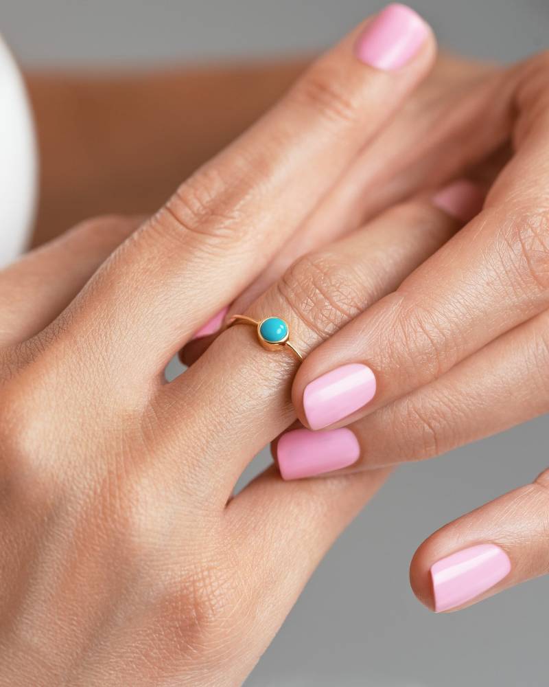 Echter Türkis Silber Ring - Jeden Tag Schmuck -Rng036Trq von Lunaijewelry