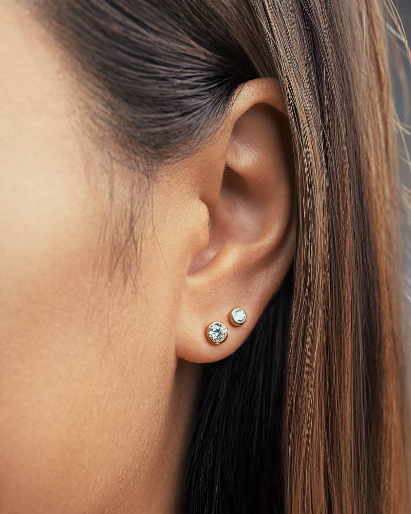 Zarte Braut Ohrringe Minimalist Style - Kristall Nicht Trüber Schmuck Std075Wcz von Lunaijewelry