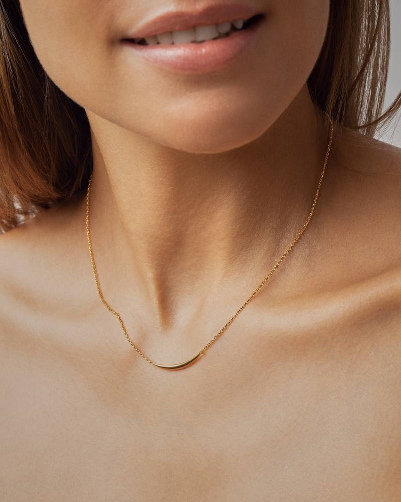 Mond Anhänger Sterling Silber Schmuck von Lunaijewelry