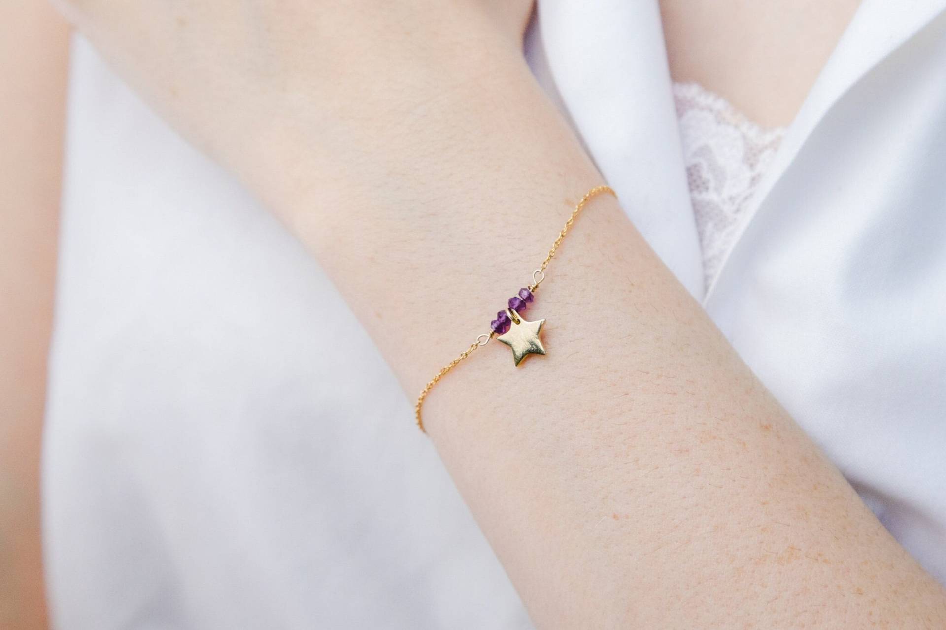 Saturn Lila Armband - Sternenhimmel Amethyst Galaxy 90Er Jahre Anime Inspiriert Kawaii Usagi Magical Girl von LunamisAura