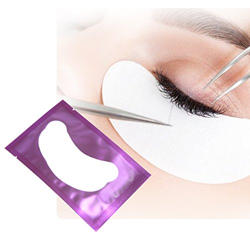 Lunamoon Augenpads für Wimpernverlängerung Wimpern Pads Wimpernverlängerung Pad Eyelash Pad Wimpern Färben Pad Wimpernlifting Pad Eye Gel Patch for Eyelash Extensions 50Paar (Lila) von Lunamoon