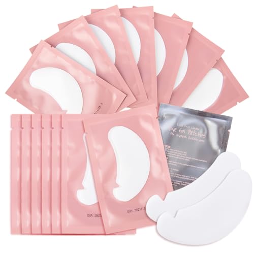 Lunamoon 150Paar Augenpads für Wimpernverlängerung Wimpern Pads Wimpernverlängerung Pad Wimpernlifting Pad Eye Gel Patch for Eyelash Extensions Eyelash Pads (V-Pink150) von Lunamoon