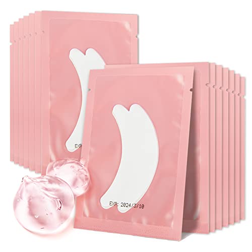 Lunamoon Augenpads für Wimpernverlängerung 100 Paare Wimpern Pads Hydrogel Eye Patches Wimpernverlängerung Pad Wimpernlifting Wimpern Färben Eye Gel Patch for Eyelash Extensions(Butterfly-Pink) von Lunamoon