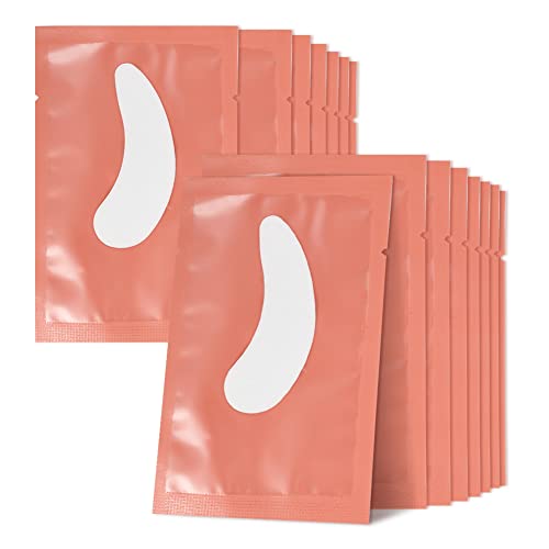 Lunamoon Augenpads für Wimpernverlängerung Wimpern Pads Wimpernverlängerung Pad Eyelash Pad Wimpern Färben Pad Wimpernlifting Pad Eye Gel Patch for Eyelash Extensions 50Paar(Willowleaves Pink) von Lunamoon