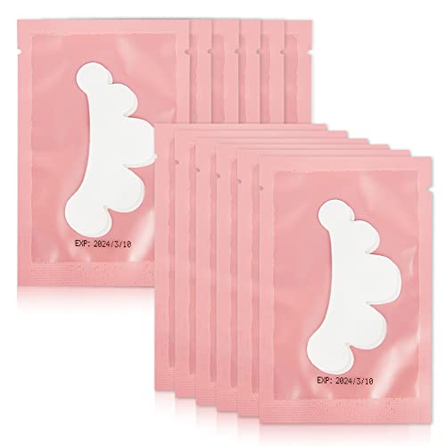 Lunamoon Augenpads für Wimpernverlängerung Wimpern Pads Hydrogel Eye Patches Wimpernverlängerung Pad Wimpernlifting Wimpern Färben Eye Gel Patch for Eyelash Extensions 50Paar (Flower-Pink) von Lunamoon