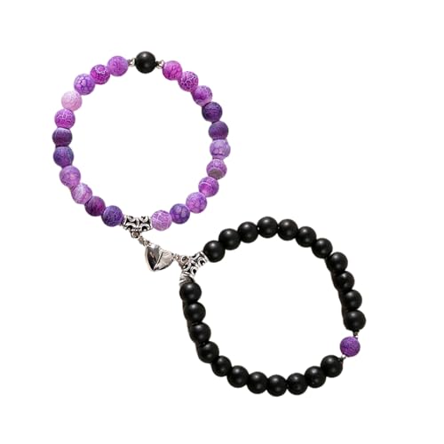 Lunaobrik Magnetisches Paar Armband Set - Passende Herzarmbänder Set, Herzförmige Paarbeziehungsarmbänder | Passende Armbänder Paare, Tragbare Passende Armbänder Für Weihnachten Thanksgiving Geschenk Lunaobrik Magnetisches Paar Armband Set - Passende Herzarmbänder Set, Herzförmige Paarbeziehungsarmbänder | Passende Armbänder Paare, Tragbare Passende Armbänder Für Weihnachten Thanksgiving Geschenk von Lunaobrik