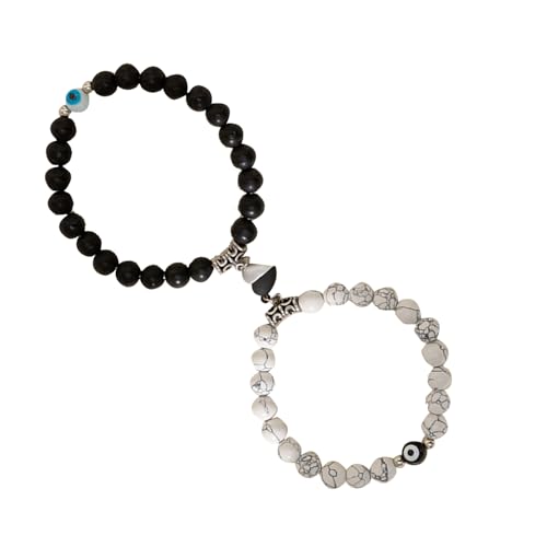 Natürliches Türkiser Perlenarmband - Herzgeformte Paar -Matching -Armbänder, Magnetpaar Armband Set | Langstreckenübereinstimmendes Armband, Tragbare Passende Armbänder Für Weihnachten Thanksgivin Natürliches Türkiser Perlenarmband - Herzgeformte Paar -Matching -Armbänder, Magnetpaar Armband Set | Langstreckenübereinstimmendes Armband, Tragbare Passende Armbänder Für Weihnachten Thanksgivin von Lunaobrik