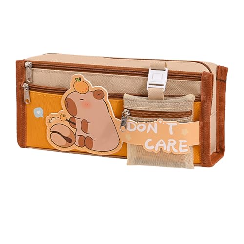 Niedliche Capybara -Bleistiftkoffer - Capybara -Schulmaterial, große Kapazität Capybara Beutel | Capybara Bleistiftkoffer mit Reißverschluss -Anhängerfächern und Memo -Pad, niedlicher Briefpapier, 22x Niedliche Capybara -Bleistiftkoffer - Capybara -Schulmaterial, große Kapazität Capybara Beutel | Capybara Bleistiftkoffer mit Reißverschluss -Anhängerfächern und Memo -Pad, niedlicher Briefpapier, 22x von Lunaobrik