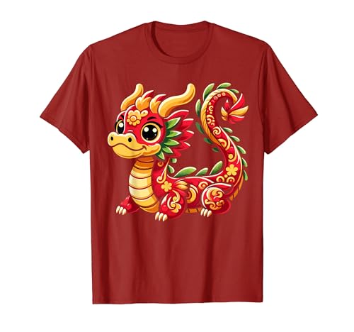 Kinder Chinesisches Neujahr 2024 Baby Drache Kinder Feier T-Shirt von Lunar New Year 2024 Chinese New Year