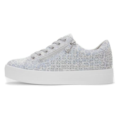 Lunar - Damen Sneaker Charm, Leo-Muster (41 EU) (Weiß) von Lunar
