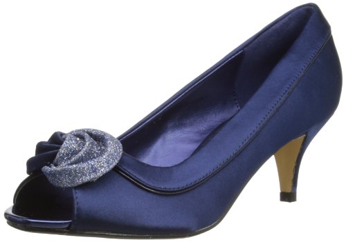 Lunar Flr222, Damen Peep-Toe Pumps, Blau (Navy), 41 von Lunar
