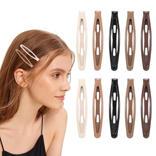 LunarCharm 20 Stück Metall Snap Haarspangen, Snap Haarclips Haar Snap Clips Kinder Haarklammern mit Box, Haarspangen, Haarschmuck für Frauen und Mädchen von LunarCharm