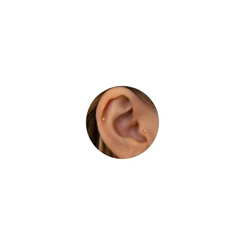LunarCharm 3 Stück 18G kleiner Achtzackstern Titan Flache Rückseite Ohrringe, Fadenlose Nasenstecker Winzige Ohrstecker, Knorpel Tragus Piercing Schmuck Conch Helix Ohrstecker LunarCharm 3 Stück 18G kleiner Achtzackstern Titan Flache Rückseite Ohrringe, Fadenlose Nasenstecker Winzige Ohrstecker, Knorpel Tragus Piercing Schmuck Conch Helix Ohrstecker von LunarCharm