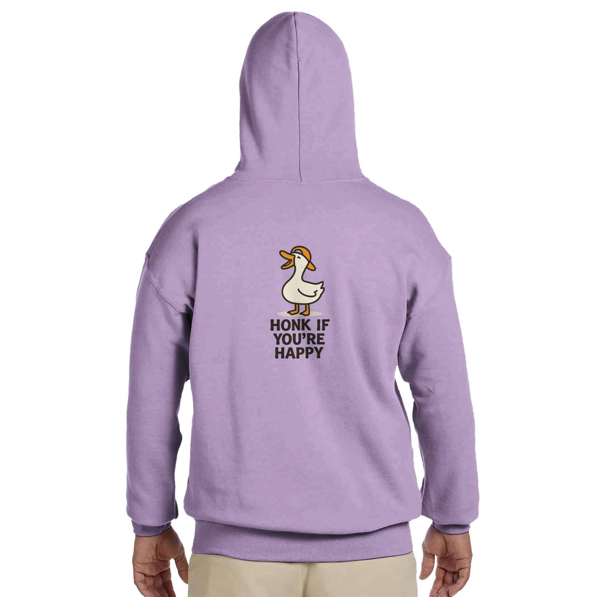 Honk If You're Happy Hoodie - Lustiger Gänserücken Print | Gildan® 18500 von LunarCreationsDE