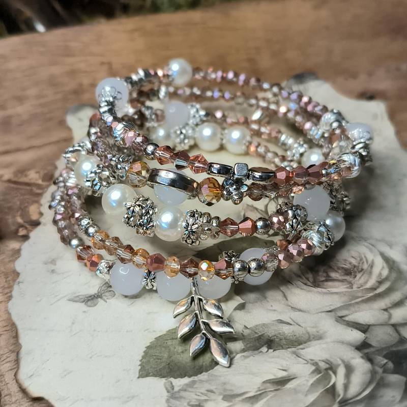 Außergewöhnliches Armband | Stapelarmband Perlenarmband Wickelarmband Einzelstück Außergewöhnliches Armband | Stapelarmband Perlenarmband Wickelarmband Einzelstück von LunarLuminis