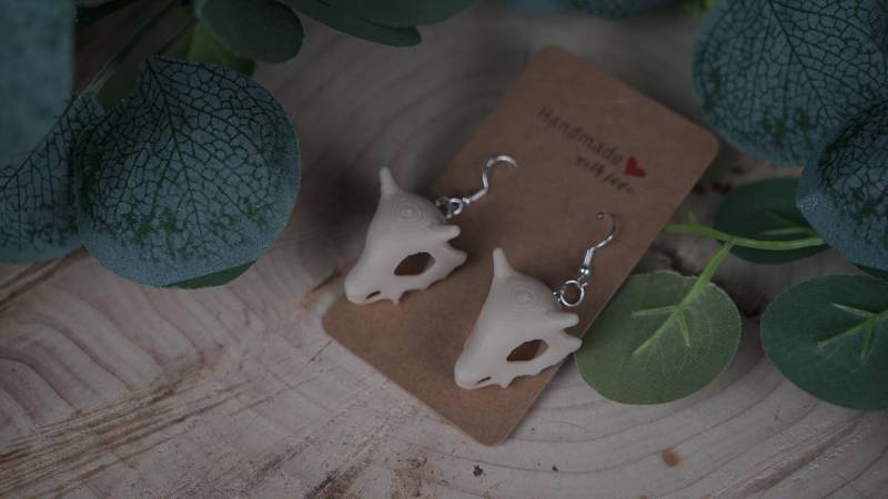 Ohrringe Schädel Aus 3D - Druck Ohne Edelsteine Ohrringe Schädel Aus 3D - Druck Ohne Edelsteine von LunarMysticaMiniatur