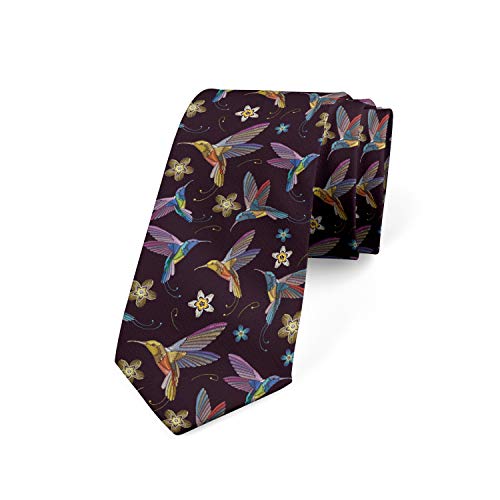 Lunarable Mehrfarbige moderne Herren-Krawatte, Lila / Lila von Lunarable
