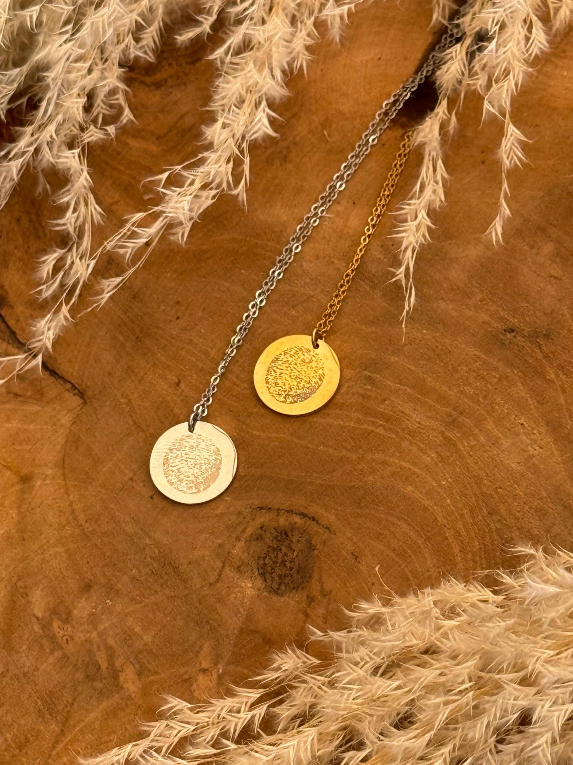 Fingerabdruck Pfotenabdruck Kette Fingerprints Erinnerung Schmuck Fingerabdruck Pfotenabdruck Kette Fingerprints Erinnerung Schmuck von LunayaShop