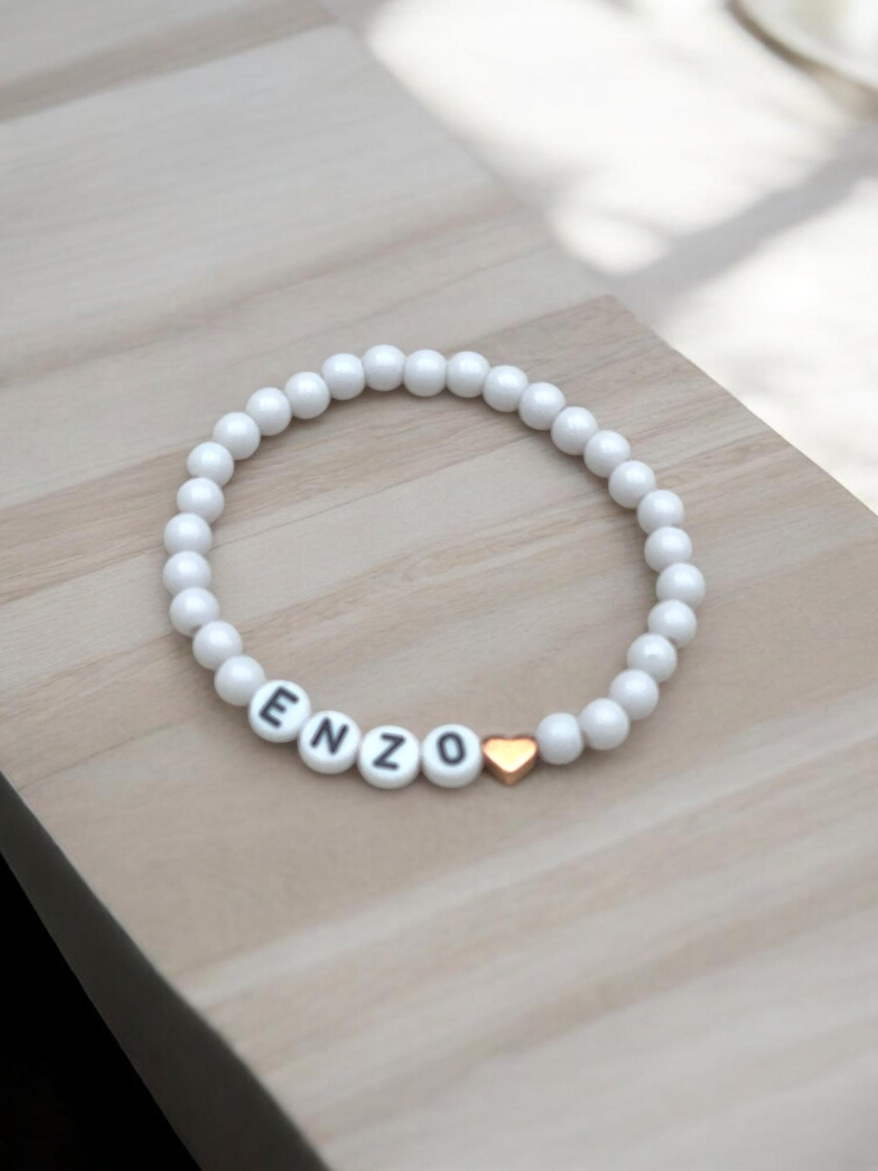Personalisierbares Armband Perlenarmband Natursteinperlen Freundschaftsarmband Namensarmband Babyshower Boymom Girlmom Personalisierbares Armband Perlenarmband Natursteinperlen Freundschaftsarmband Namensarmband Babyshower Boymom Girlmom von LunayaShop