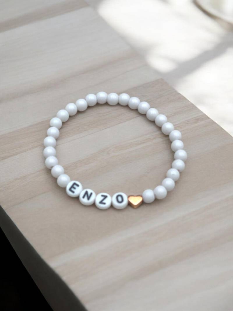 Personalisierbares Armband Perlenarmband Natursteinperlen Freundschaftsarmband Namensarmband Babyshower Boymom Girlmom Personalisierbares Armband Perlenarmband Natursteinperlen Freundschaftsarmband Namensarmband Babyshower Boymom Girlmom von LunayaShop