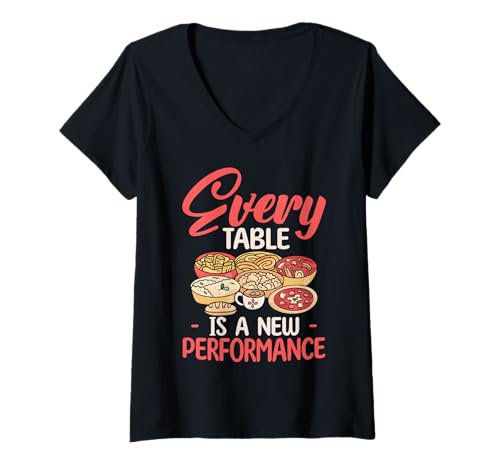 Damen Lunch Lady Design für Gastronomie Arbeiter T-Shirt mit V-Ausschnitt Damen Lunch Lady Design für Gastronomie Arbeiter T-Shirt mit V-Ausschnitt von Lunch Lady Food Service Worker Kitchen Crew