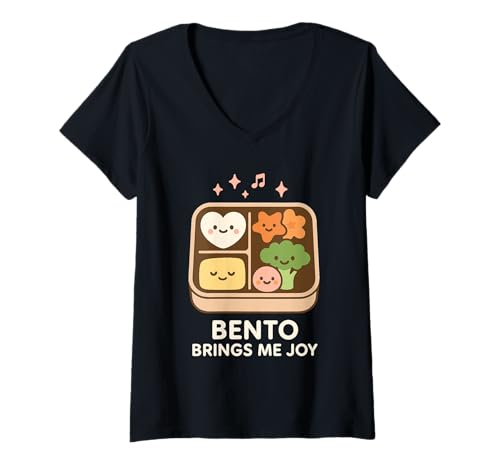 Damen Bento Box Meal Prep Lunch für Erwachsene, Küchenplaner, Lifestyle T-Shirt mit V-Ausschnitt Damen Bento Box Meal Prep Lunch für Erwachsene, Küchenplaner, Lifestyle T-Shirt mit V-Ausschnitt von Lunchbox Aesthetic Compartment Meal Organized Meal