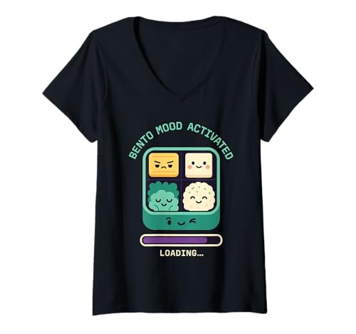 Damen Bento Box Meal Prep Lunch für Erwachsene, Küchenplaner, Lifestyle T-Shirt mit V-Ausschnitt Damen Bento Box Meal Prep Lunch für Erwachsene, Küchenplaner, Lifestyle T-Shirt mit V-Ausschnitt von Lunchbox Aesthetic Compartment Meal Organized Meal